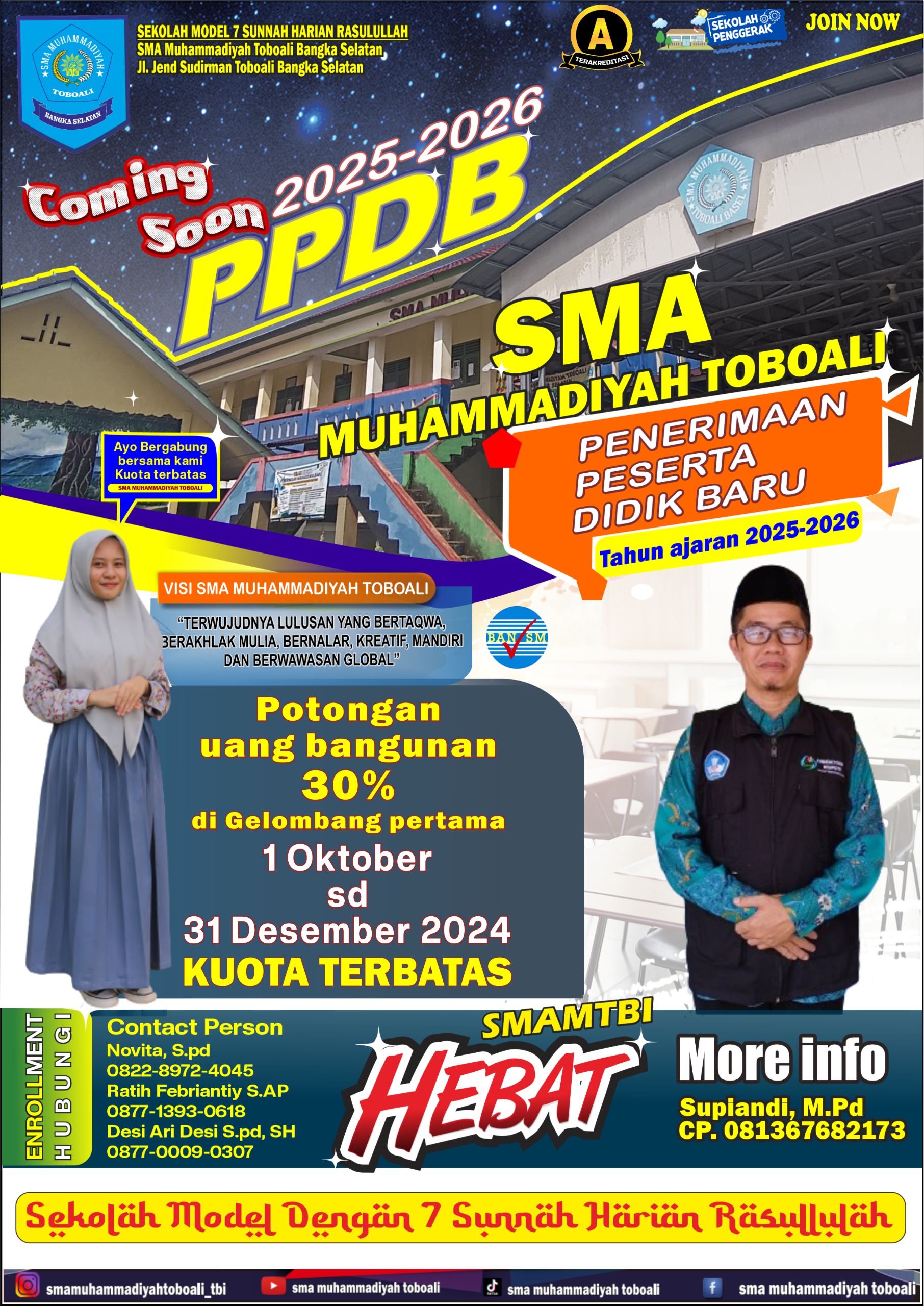 BROSUR PENDAFTARAN SMA MUHAMMADIYAH TOBOALI